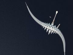 فندق عائم على شكل عمود فقري يمكنه الانتقال عبر المحيط