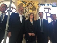 بالصور | وزير السياحة الاردني يتفقد اعمال الترميم في كنيسة المهد