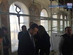 بالصور | وزير السياحة الاردني يتفقد اعمال الترميم في كنيسة المهد