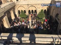 بالصور | وزير السياحة الاردني يتفقد اعمال الترميم في كنيسة المهد