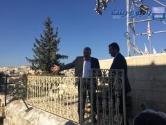 بالصور | وزير السياحة الاردني يتفقد اعمال الترميم في كنيسة المهد