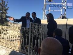 بالصور | وزير السياحة الاردني يتفقد اعمال الترميم في كنيسة المهد