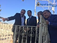 بالصور | وزير السياحة الاردني يتفقد اعمال الترميم في كنيسة المهد