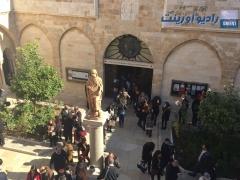 بالصور | وزير السياحة الاردني يتفقد اعمال الترميم في كنيسة المهد