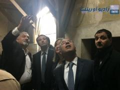 بالصور | وزير السياحة الاردني يتفقد اعمال الترميم في كنيسة المهد