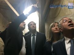 بالصور | وزير السياحة الاردني يتفقد اعمال الترميم في كنيسة المهد