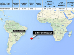 كويكب ارتطم بالأطلسي قرب البرازيل بقوة قنبلة نووية