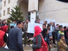 مسيرة واعتصام حاشدين للمعلمين وسط مدينة بيت لحم وإمام مديرية التربية