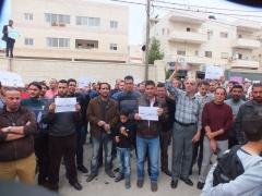 مسيرة واعتصام حاشدين للمعلمين وسط مدينة بيت لحم وإمام مديرية التربية