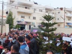 مسيرة واعتصام حاشدين للمعلمين وسط مدينة بيت لحم وإمام مديرية التربية