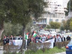 وقفة تضامنية ومسيرة للمحامين تضامنا نع الاسير الصحافي محمد القيق في بيت لحم