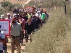 مظاهرة ضد هدم قرية ام الحيران في النقب