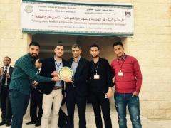 كلية  فلسطين الأهلية الجامعية تفوز بأفضل بحث طلابي على مستوى الجامعات الفلسطينية