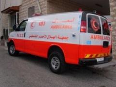 اصابة ثلاثة مواطنين احدهم بحالة خطيرة في حادث سير جنوب جنين