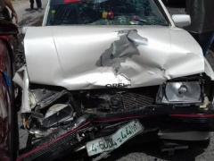 اصابة تسعة مواطنين بحادث سير شمال نابلس
