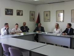 وفد بلجيكي يزور جمعية بيت لحم العربية للتأهيل بهدف تطوير العلاقات والخدمات الطبية والتمريضية