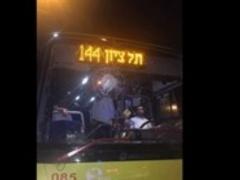 إصابة سائق حافلة مستوطنين اثر تعرضه للرشق بالحجارة شمال القدس