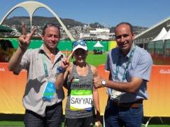 العداءة الفلسطينية ميادة الصياد تحتل المركز ال67 في المارثون