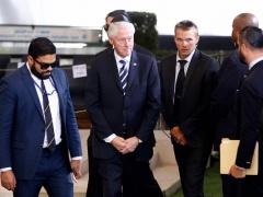 (بالفيديو والصور) مشاركة الرئيس بجنازة بيريز