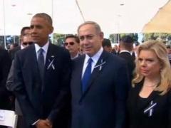 (بالفيديو والصور) مشاركة الرئيس بجنازة بيريز