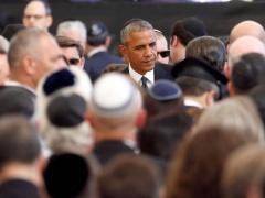 (بالفيديو والصور) مشاركة الرئيس بجنازة بيريز