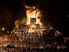 إحراق مجسم للندن في ذكرى الحريق الكبير