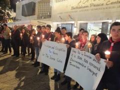 وقفة جماهيرية تضامنية مع الشعب المصري وتنديدا بالجريمة البشعة ضد الكاتدرائية المرقصية في القاهرة