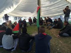 صور - المقاومة الشعبية تعيد بناء #باب_الشمس