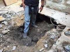 انهيارات أرضية جنوب الأقصى بسبب حفريات الاحتلال