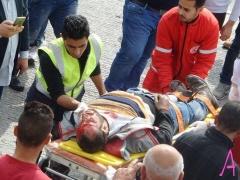 (محدث) بالصور- مصرع مواطن واصابة آخر في حادث سير مروع على طريق نابلس جنين