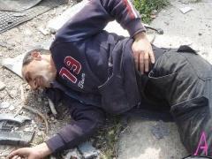 (محدث) بالصور- مصرع مواطن واصابة آخر في حادث سير مروع على طريق نابلس جنين