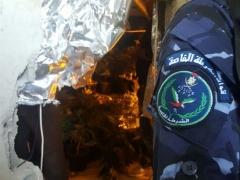 بالصور - شرطة المكافحة تضبط مستنبت مخدرات في بيت امر