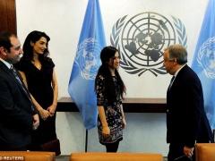 امل كلوني تواصل الدفاع عن الايزيديات في الامم المتحدة