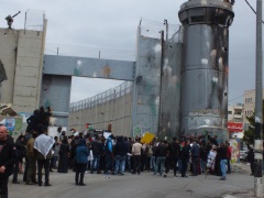 إصابات بالاختناق خلال مواجهات بين قوات الاحتلال ومتضامنين مع أهالي الشهداء المحتجزة جثامينهم