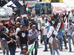 إصابة 14 مواطنا خلال مواجهات عنيفة على مدخل بيت لحم ‏الشمالي ‏خلال مسيرة بمناسبة ذكرى النكبة وتضامنا مع الأسرى المضربين ‏