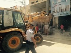 بالصور- محافظة بيت لحم تطلق حملة واسعة لازالة التعديات على الشوارع بدء من مناطق الدهيشة والدوحة