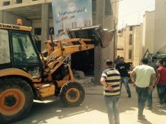 بالصور- محافظة بيت لحم تطلق حملة واسعة لازالة التعديات على الشوارع بدء من مناطق الدهيشة والدوحة