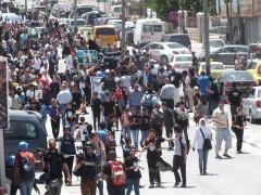 إصابة 14 مواطنا خلال مواجهات عنيفة على مدخل بيت لحم ‏الشمالي ‏خلال مسيرة بمناسبة ذكرى النكبة وتضامنا مع الأسرى المضربين ‏