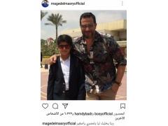 صورة| نجل ماجد المصري يخطف الانظار بوسامته..فهل يشبهه؟