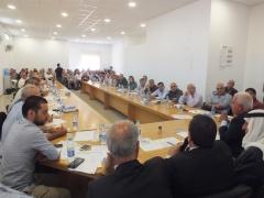 المجلسين التنفيذي والاستشاري يناقشان التعديات وأزمة المياه والمؤتمر الوطني لحماية أراضي العرب الأرثوذكس