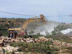 بيت لحم : الاحتلال يجرف أراض في الجبعة لإقامة معسكرلجنوده