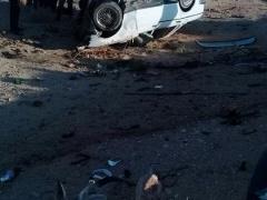 بالصور والفيديو- مصرع 6 أشخاص بحادث تصادم في معان