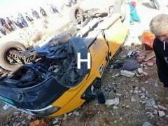 إصابات بحادث سيرٍ ذاتي بينها امرأة حامل