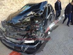 بالصور- شاحنة اسرائيلية تدهس مواطنين وسط بيت جالا وتلوذ بالفرار