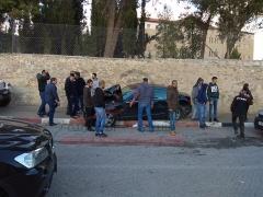 بالصور- شاحنة اسرائيلية تدهس مواطنين وسط بيت جالا وتلوذ بالفرار