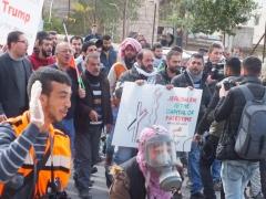 39 إصابة خلال مواجهات الغضب الفلسطيني في بيت لحم ضد قرار ترامب 