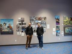 (بالصور) الفنّان الفلسطيني الياس حلبي يشارك في معرض 