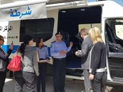 الشرطه تستلم مركز الشرطه المتنقل في بيت لحم