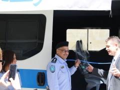 الشرطه تستلم مركز الشرطه المتنقل في بيت لحم
