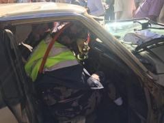 (صور) مصرع مسن وإصابة زوجته في حادث سير ذاتي ببيت جالا